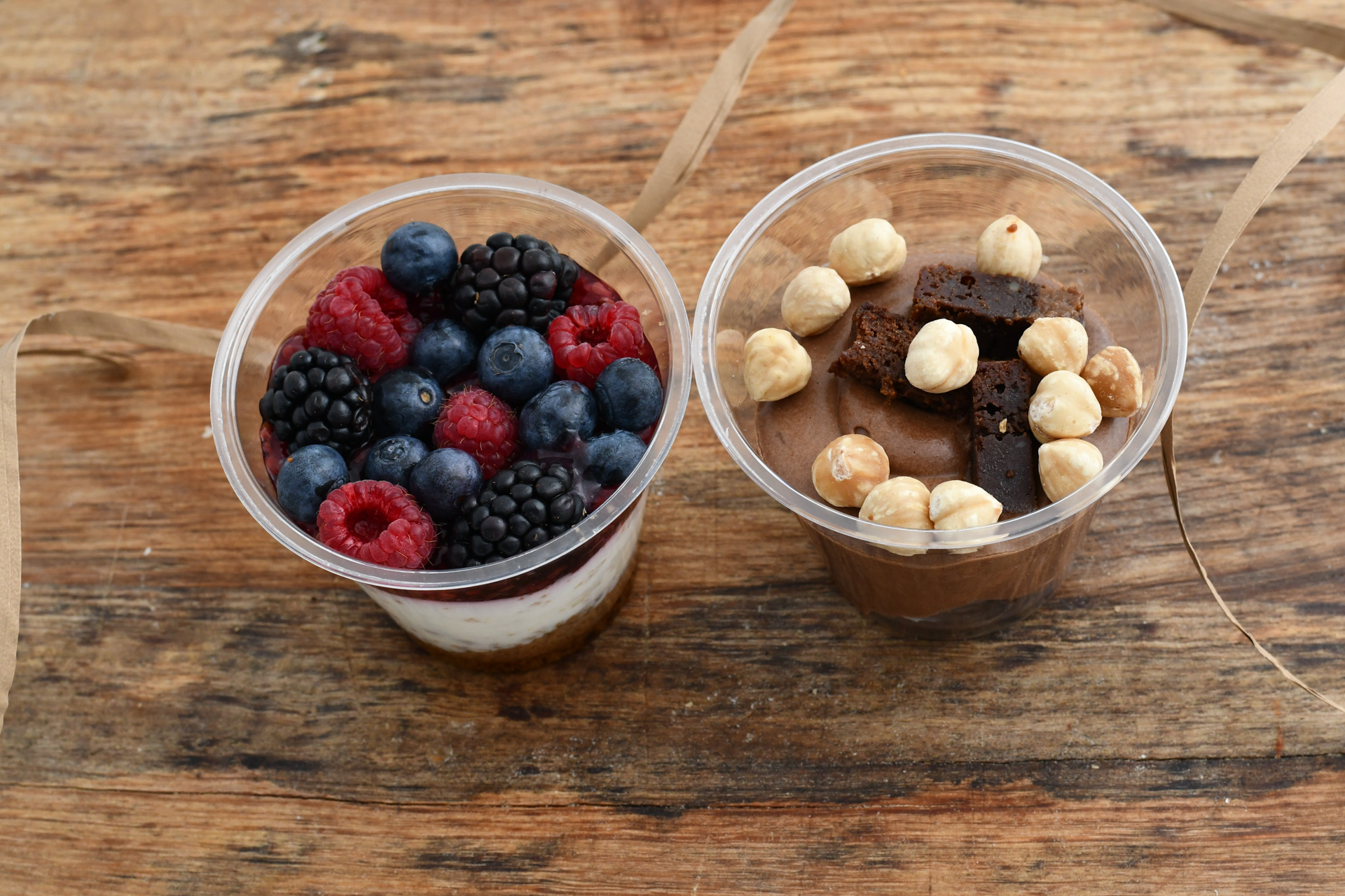 Vasitos cheesecake y brownie El Trigal Vasitos cheesecake y brownie El Trigal